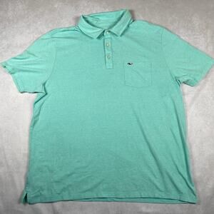 VINEYARD VINES Mens XL Green Aqua Polo Golf Short Sleeve Shirt